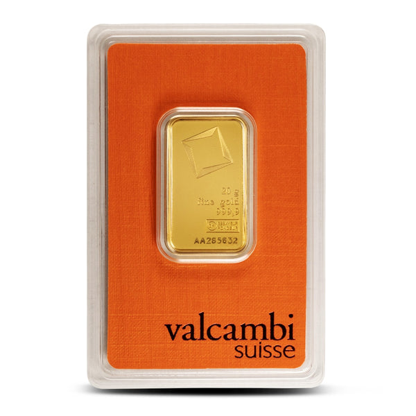 20 Gram Valcambi Gold Bar (New w/ Assay)