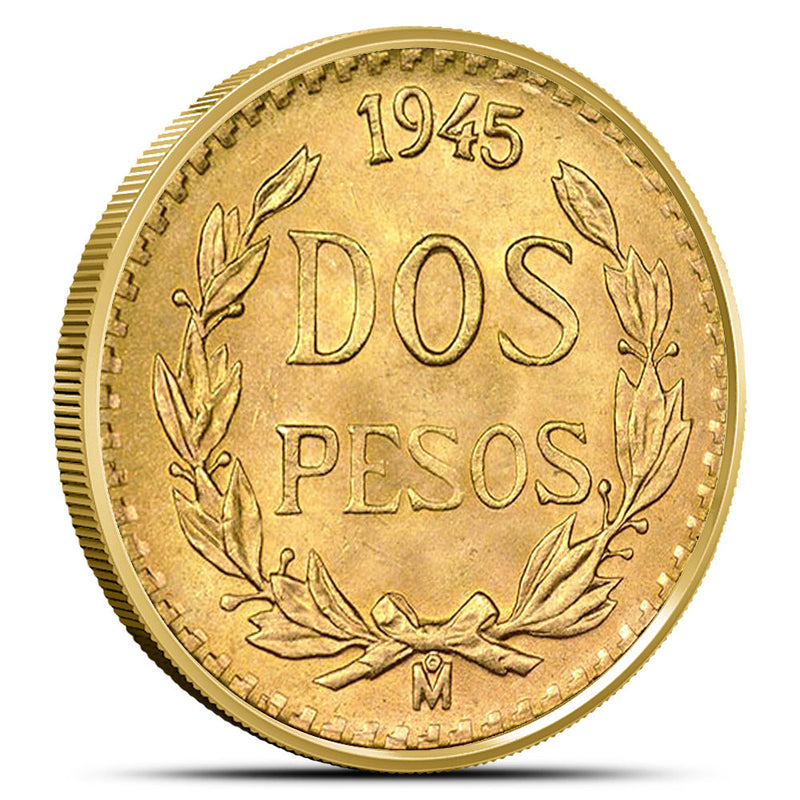 2 Peso Mexican Gold Coin (Random Year, Varied Condition)