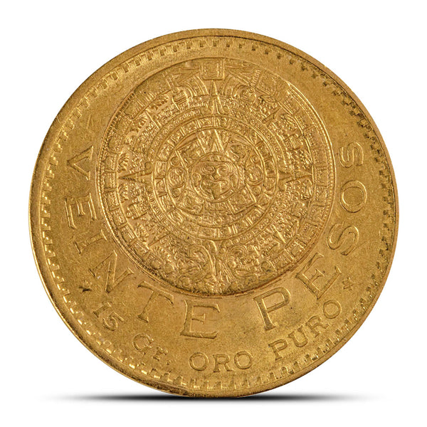 20 Peso Mexican Gold Coin (Random Year, Varied Condition)