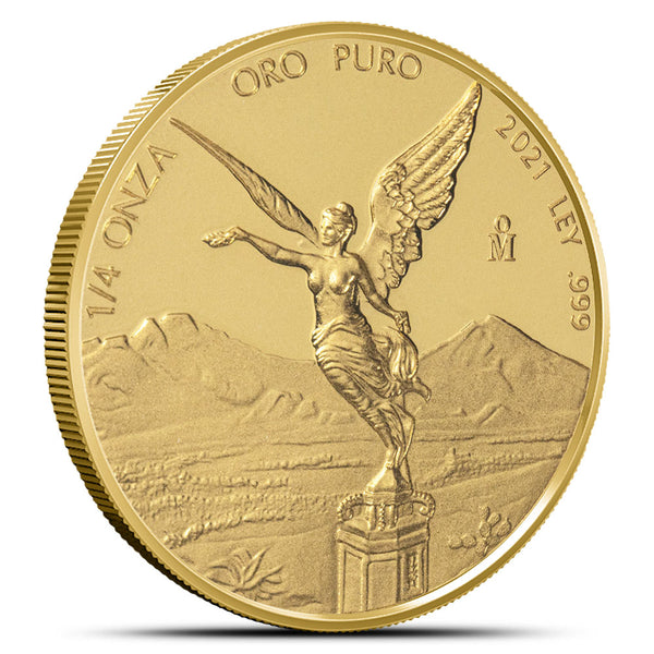 2021 1/4 oz Proof Mexican Gold Libertad Coin (In Capsule)