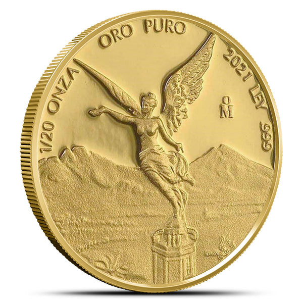 2021 1/20 oz Proof Mexican Gold Libertad Coin (In Capsule)