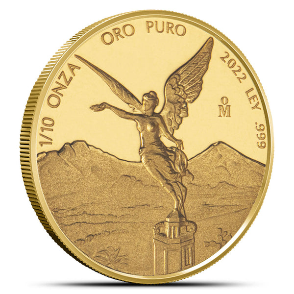 2022 1/10 oz Proof Mexican Gold Libertad Coin (In Capsule)