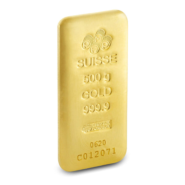 500 Gram PAMP Suisse Gold Bar (New, Cast w/ Assay) 5/24/2024 PRESALE