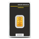 5 Gram Argor Heraeus Kinebar Gold Bar (New w/ Assay)