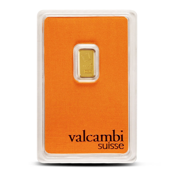 1 Gram Valcambi Gold Bar (New w/ Assay)