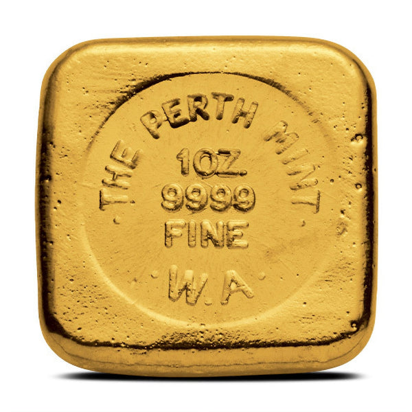 1 oz Perth Mint Cast Gold Bar (New)