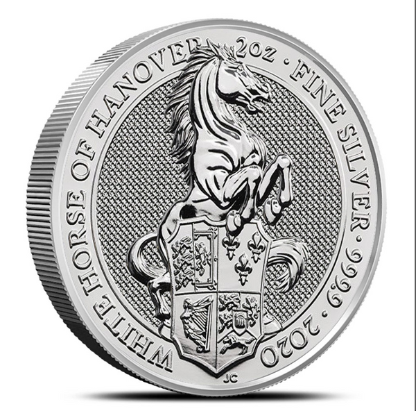2020 2 oz British Silver Queen’s Beast White Horse Coin